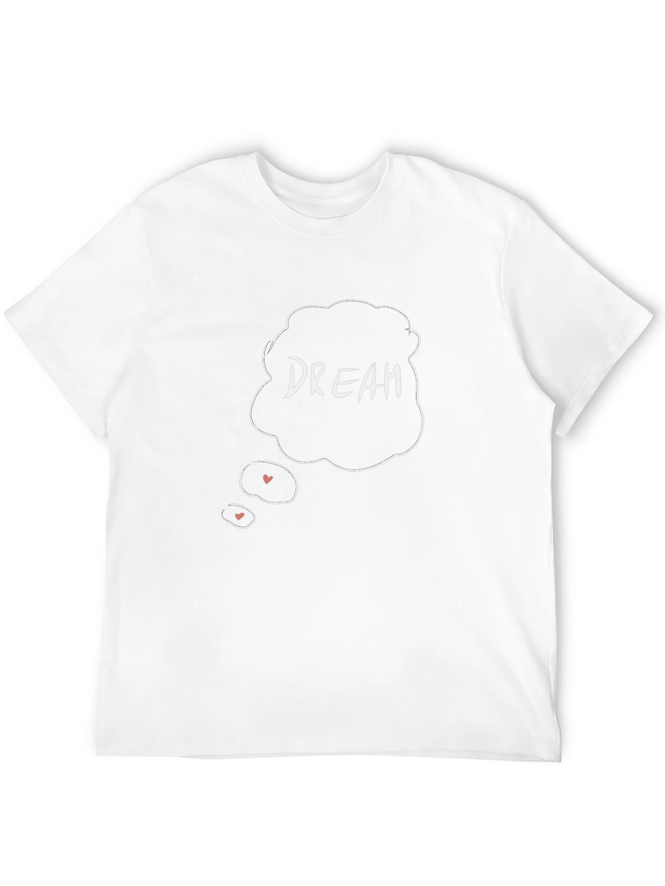 Dream Graphic Print Tee - Unisex Casual Black T-Shirt