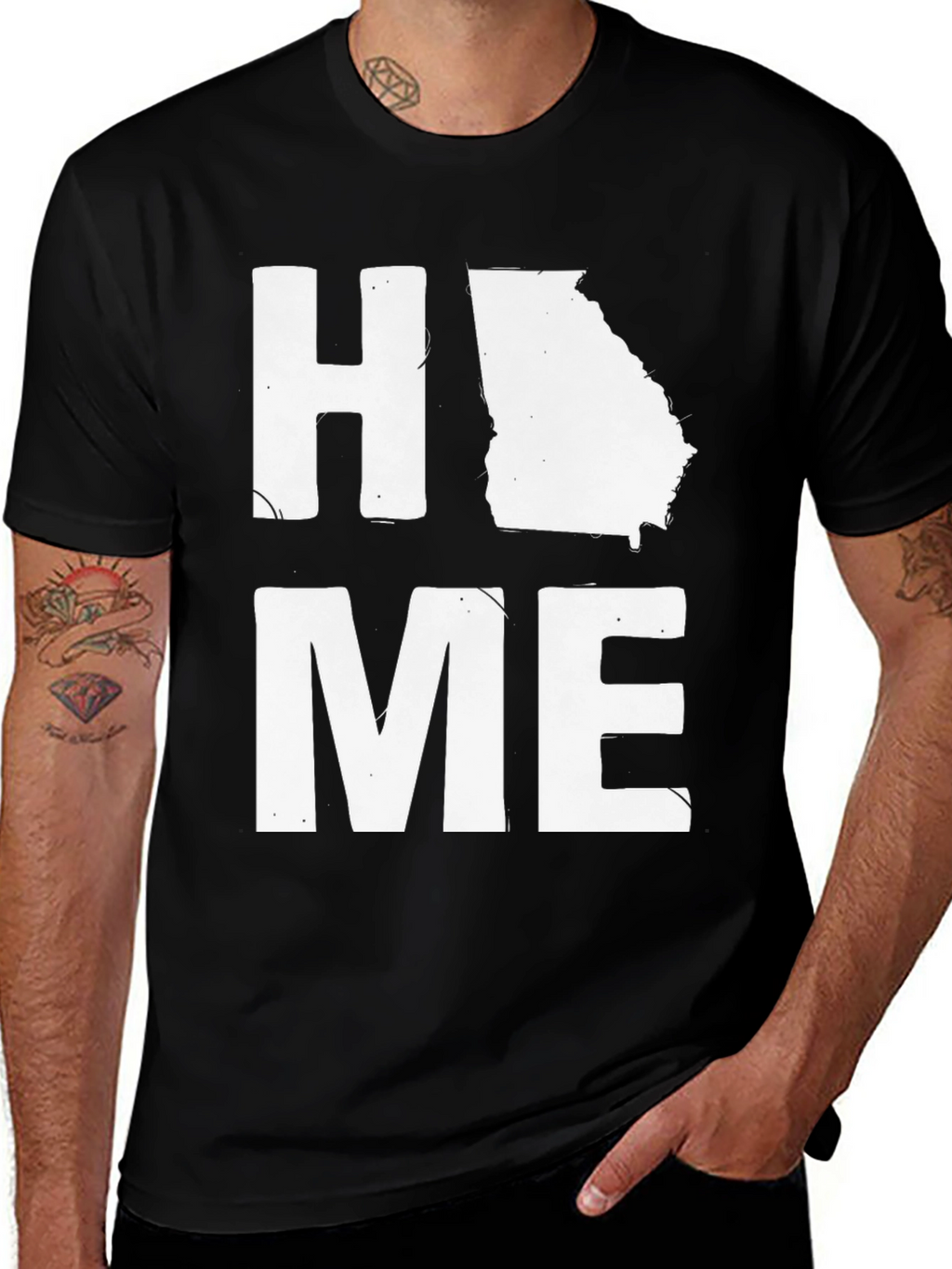 Georgia State Home Graphic T-Shirt