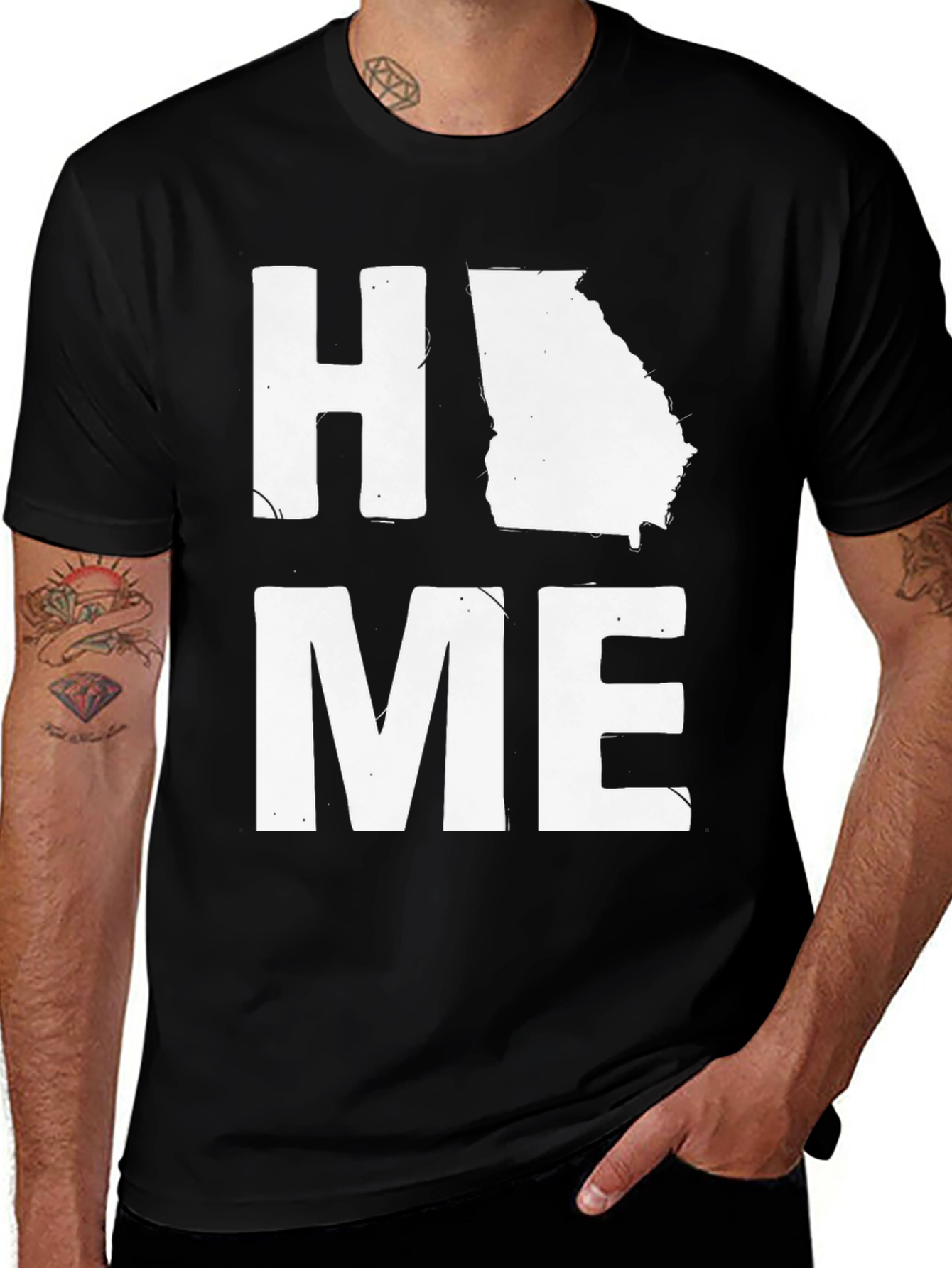 Georgia State Home Graphic T-Shirt