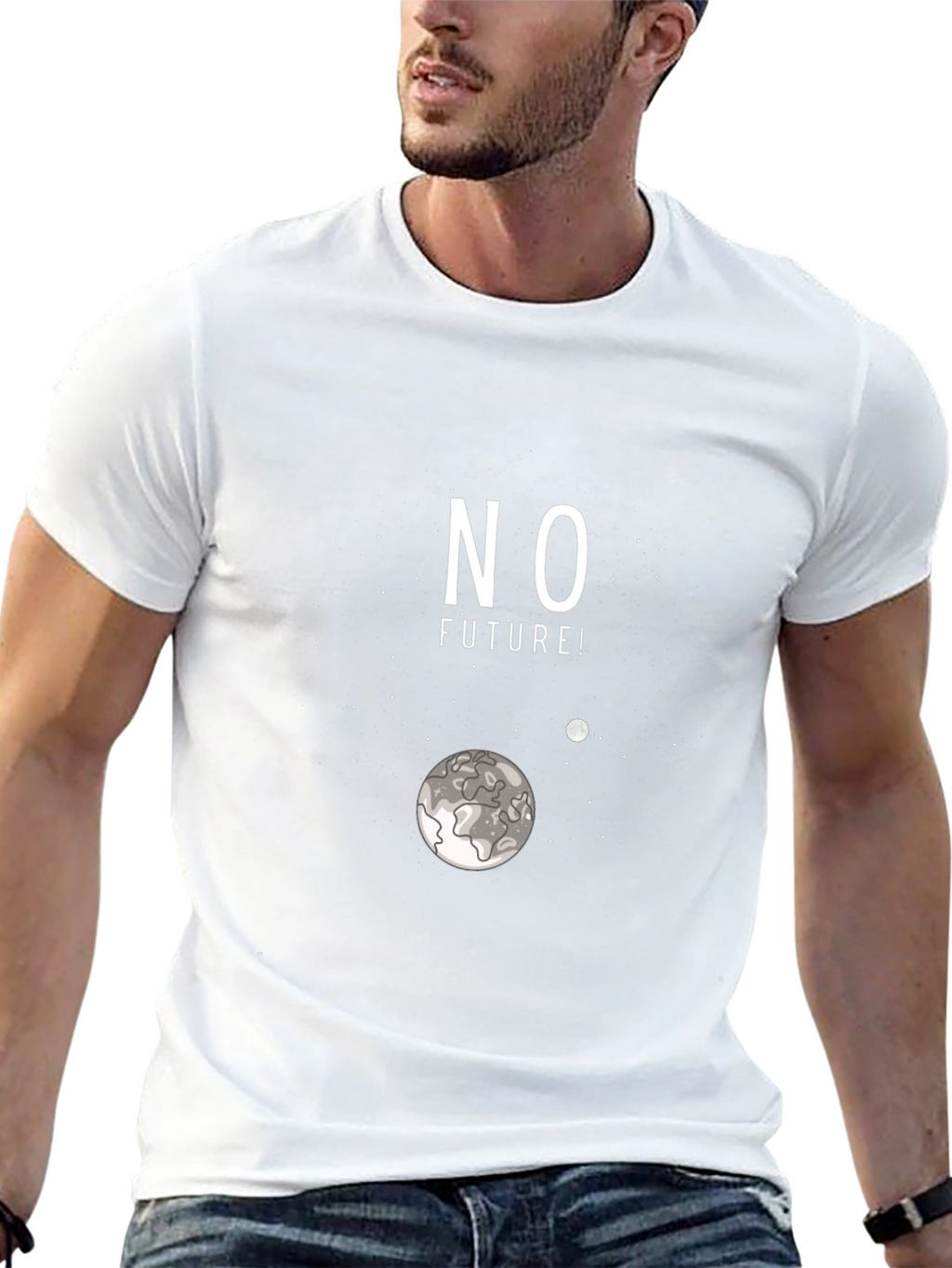 No Future Graphic Print T-Shirt