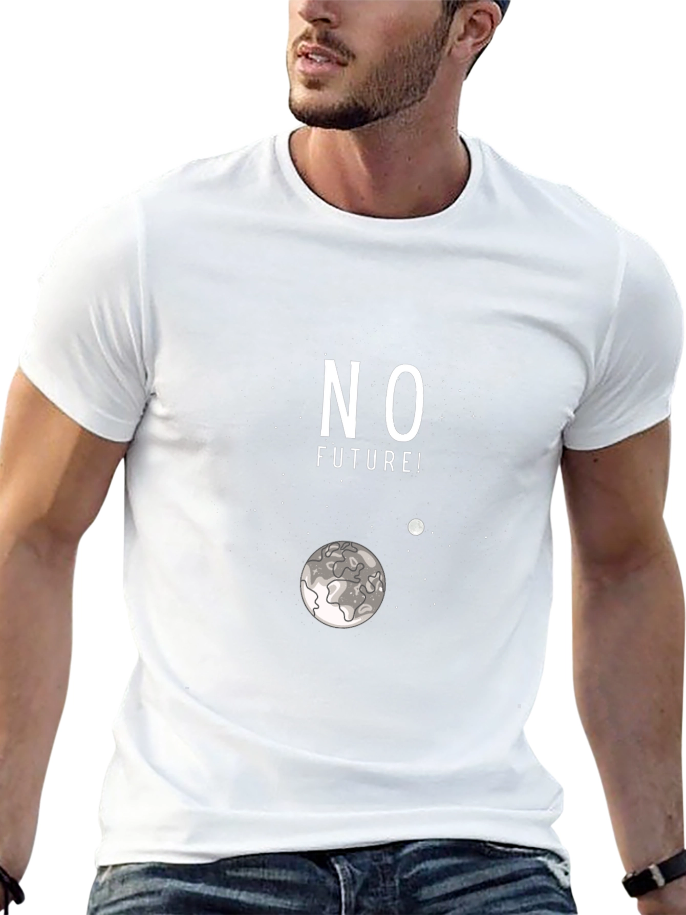 No Future Graphic Print T-Shirt