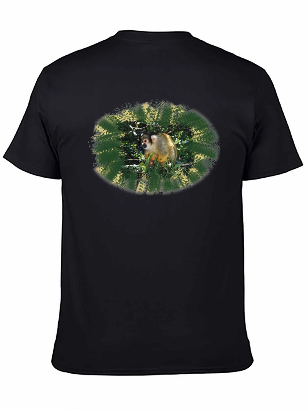 Monkey Graphic Black T-Shirt