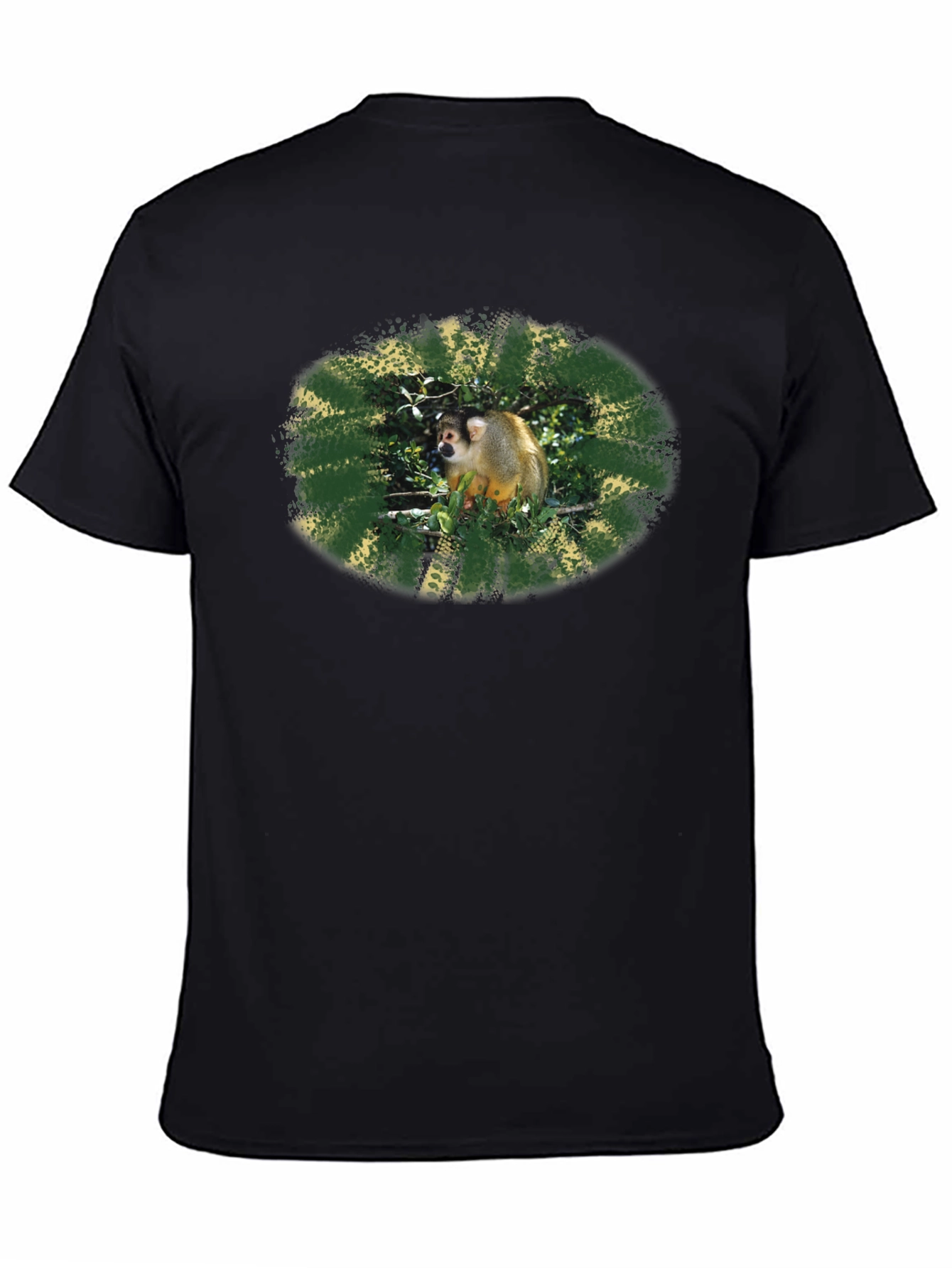 Monkey Graphic Black T-Shirt
