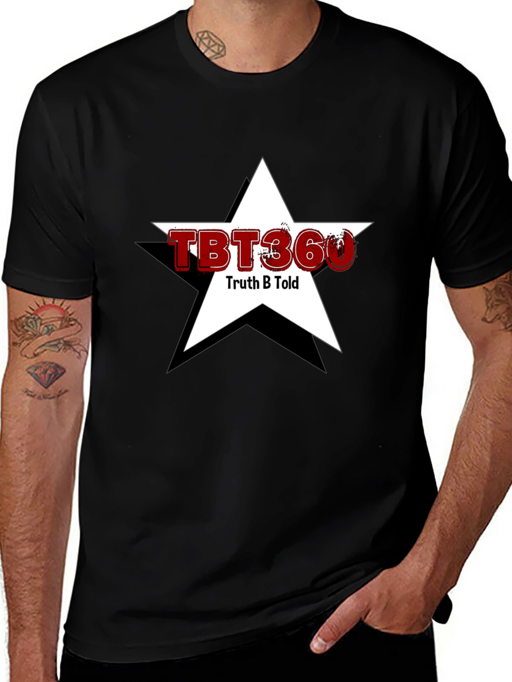 TBT360 Truth Be Told Black Graphic Tee