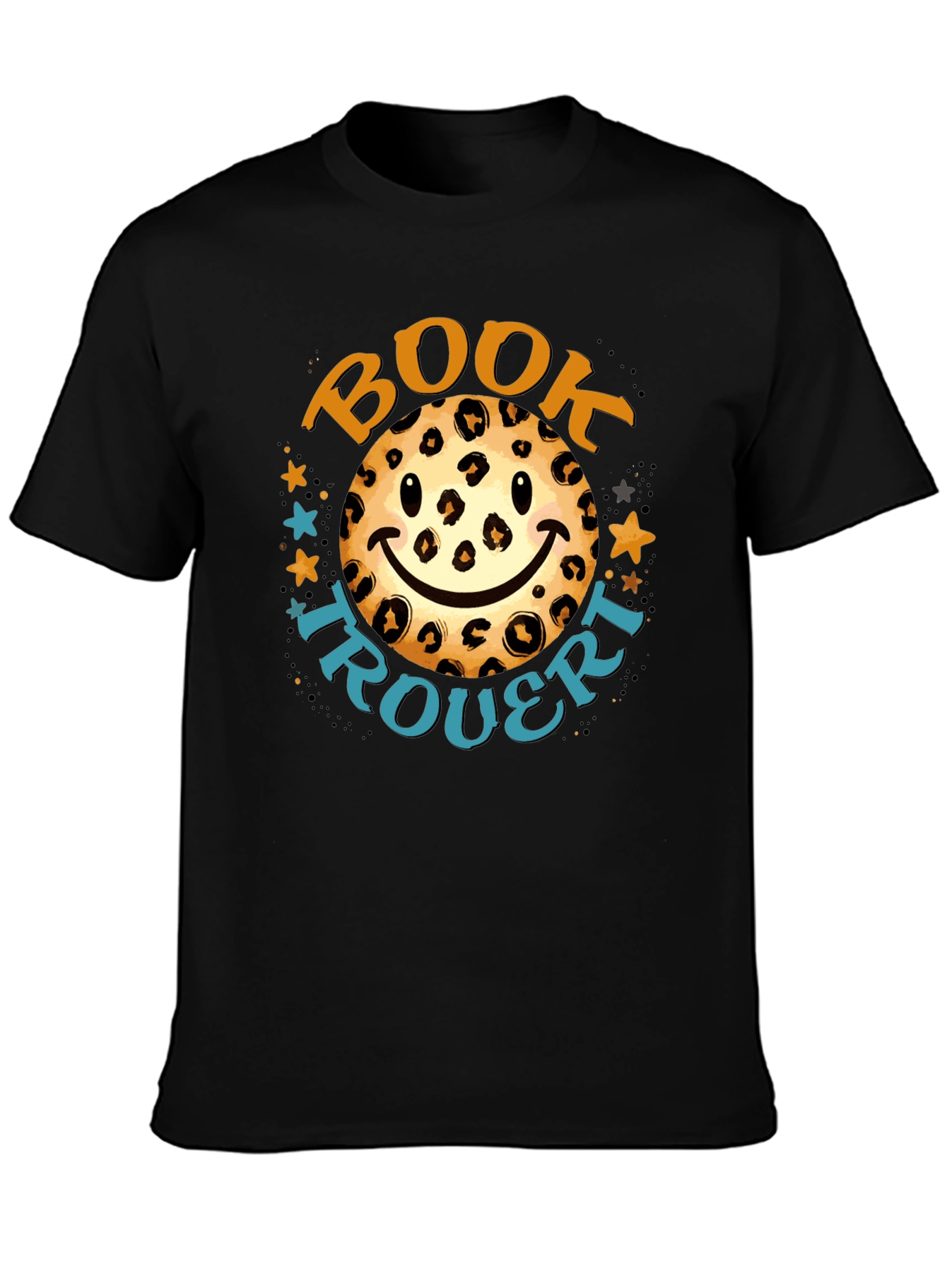 Leopard Smiley Book Trouvert T-Shirt