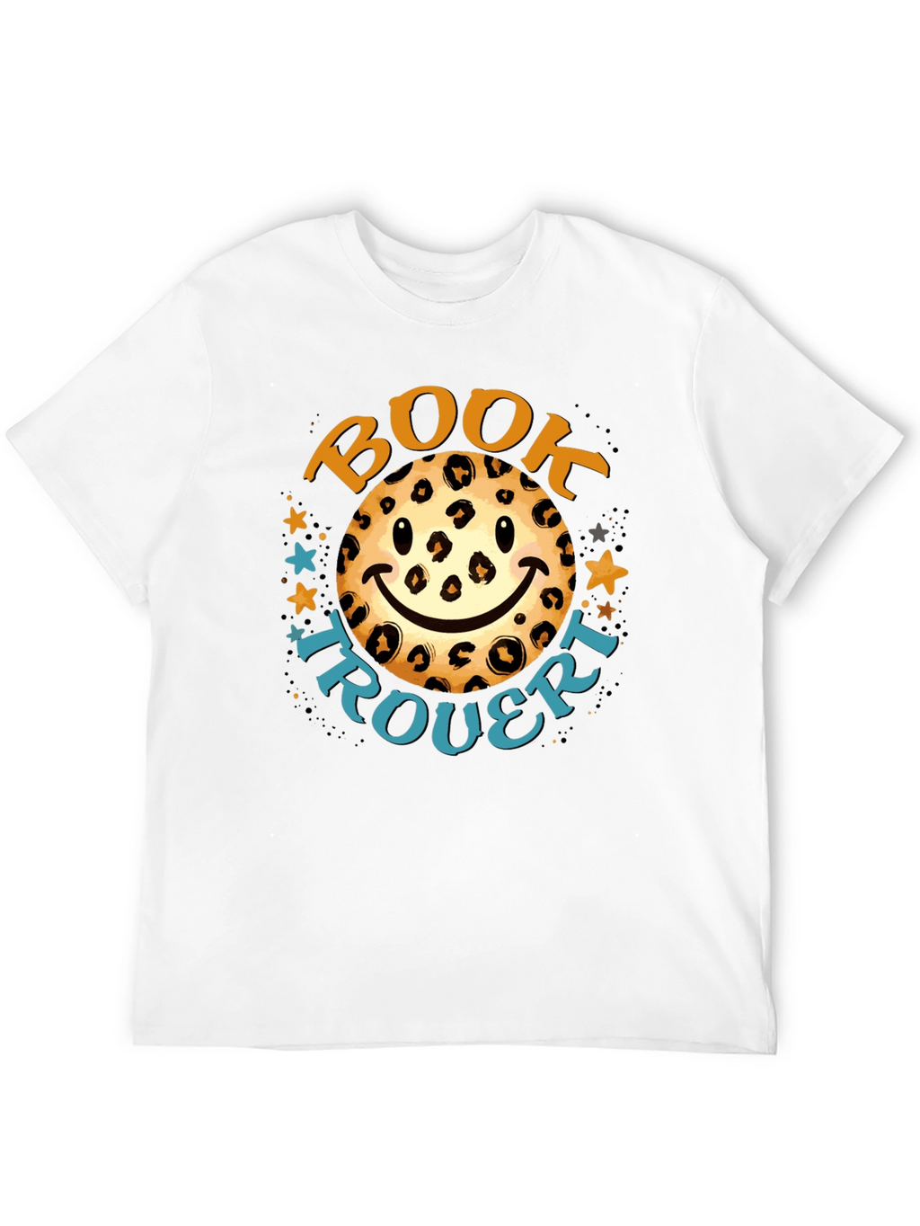 Leopard Smiley Book Trouvert T-Shirt