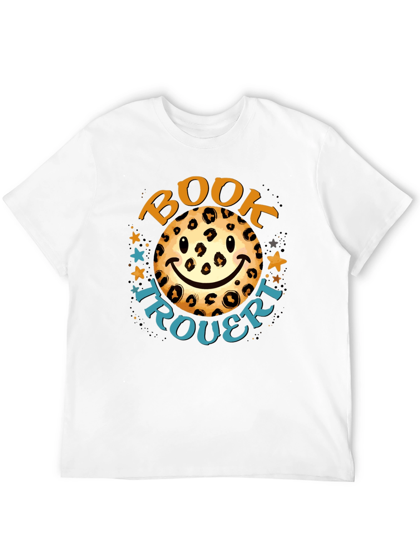 Leopard Smiley Book Trouvert T-Shirt