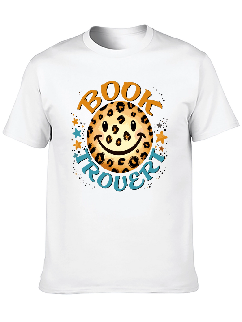 Leopard Smiley Book Trouvert T-Shirt
