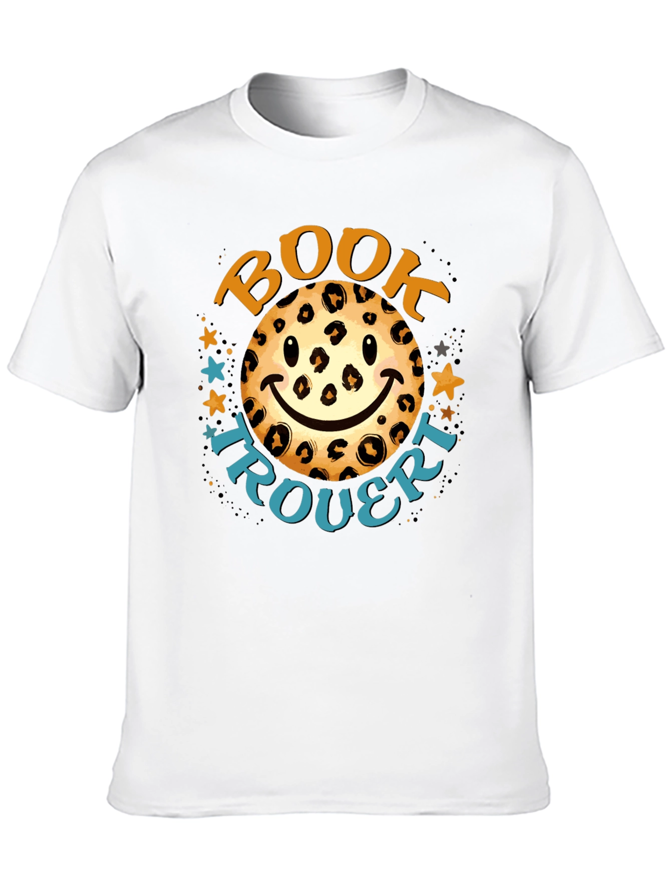 Leopard Smiley Book Trouvert T-Shirt