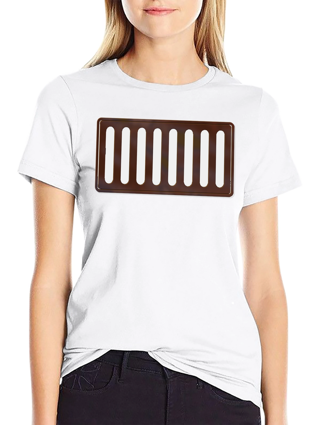 Novelty Manhole Cover Graphic Tee - Black