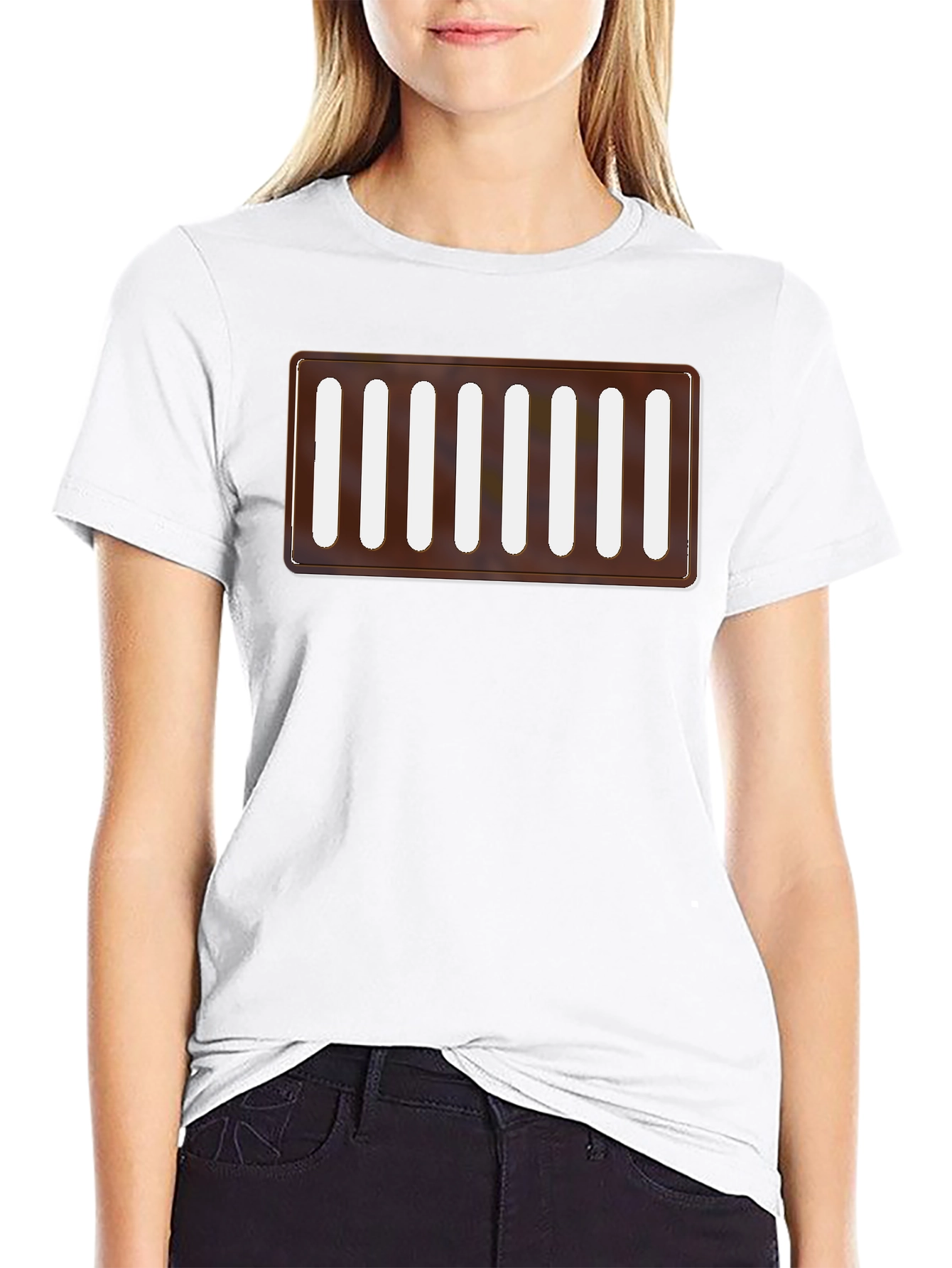 Novelty Manhole Cover Graphic Tee - Black
