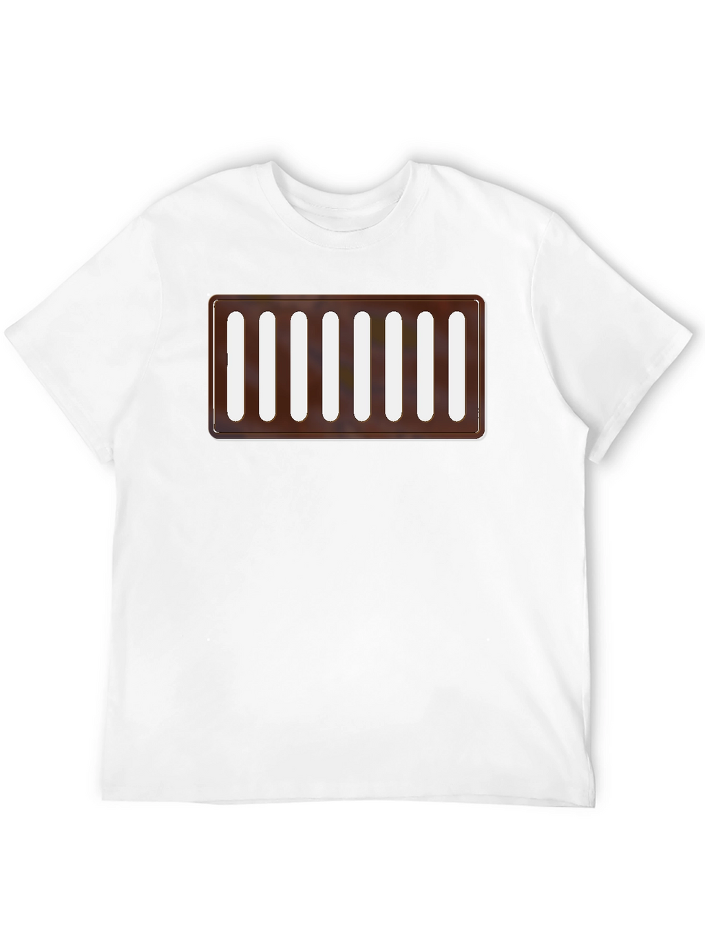 Novelty Manhole Cover Graphic Tee - Black