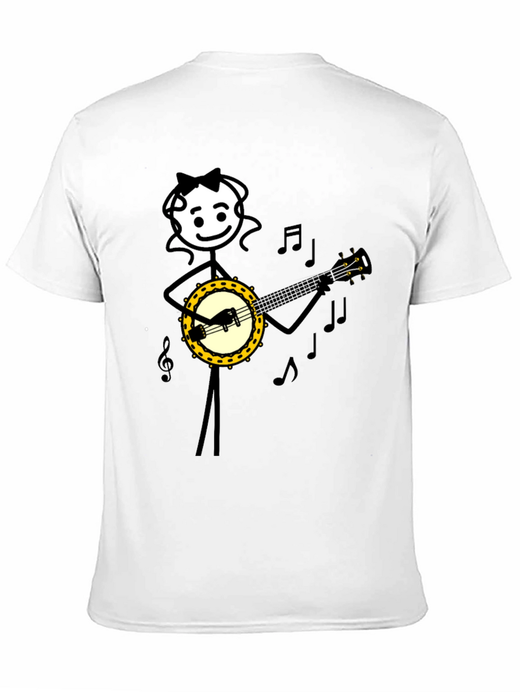 Banjo Playing Stick Figure T-Shirt