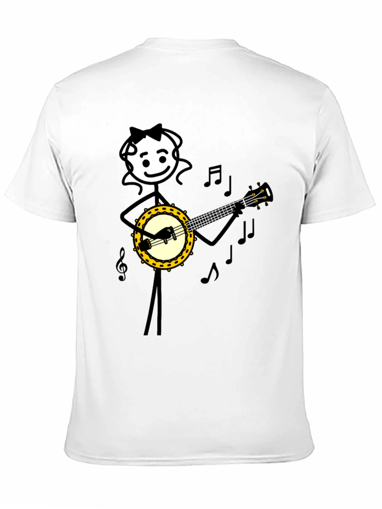 Banjo Playing Stick Figure T-Shirt