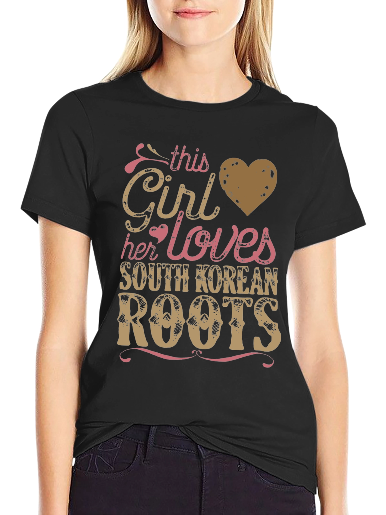 South Korean Roots Girls T-Shirt