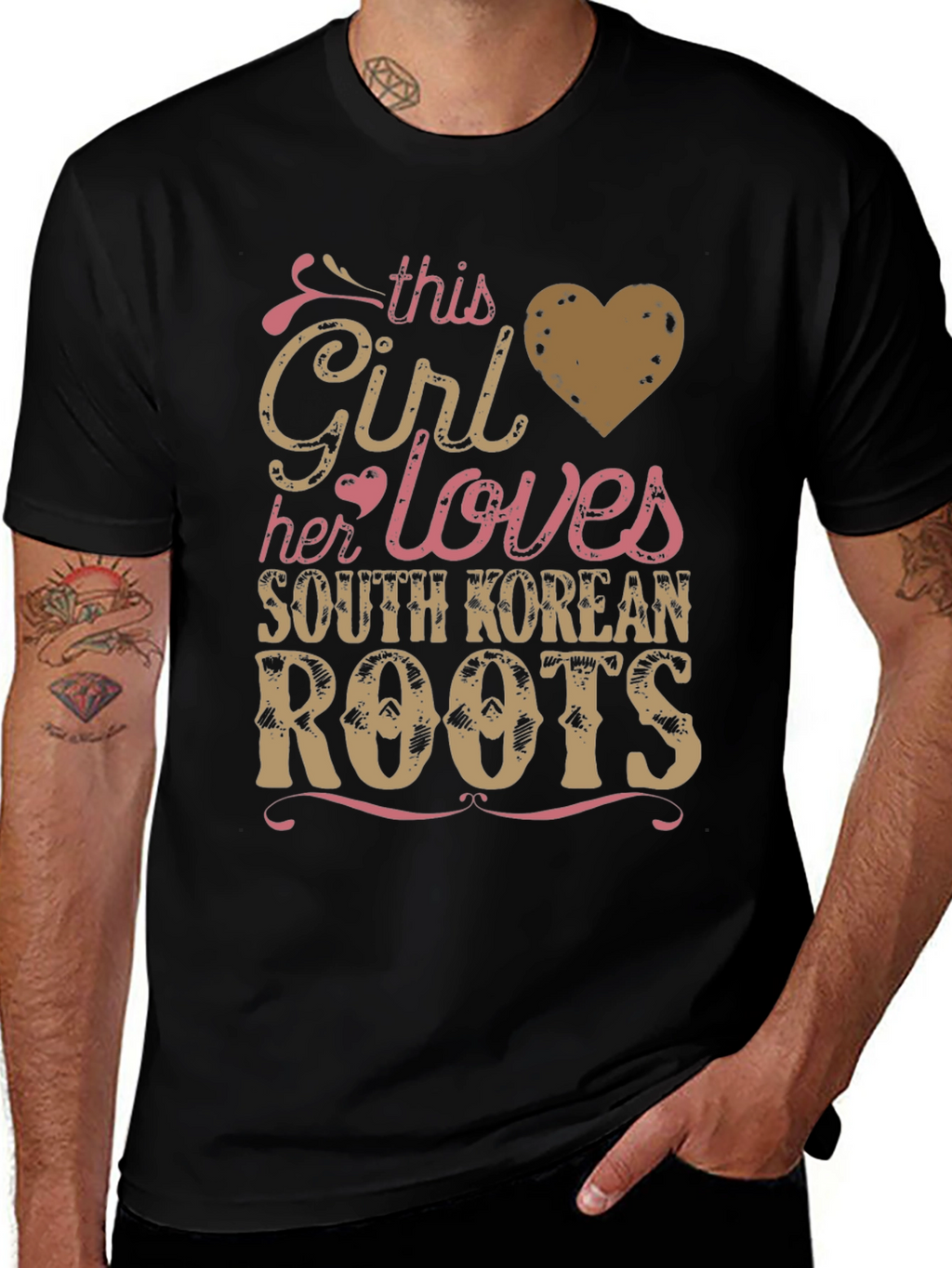 South Korean Roots Girls T-Shirt