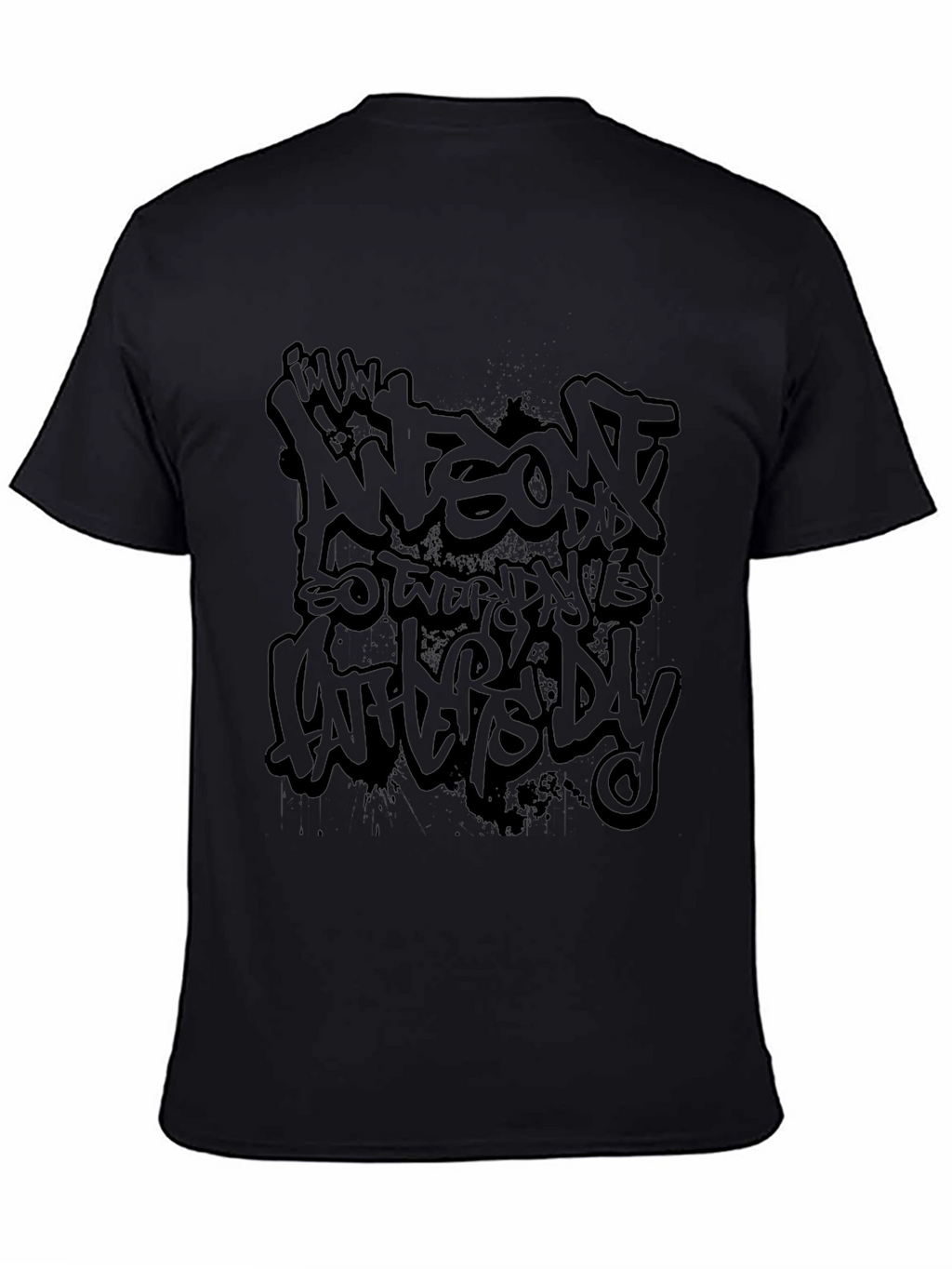 Awesome Dad Black T-Shirt