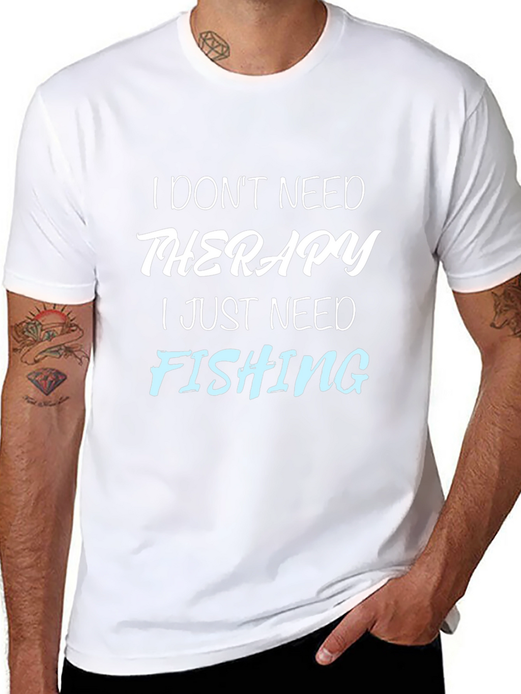 Funny Fishing Therapy T-Shirt