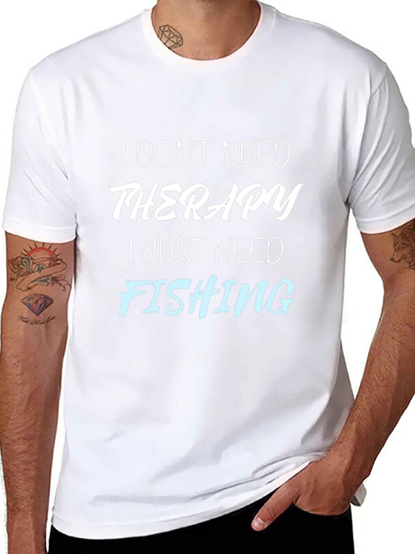 Funny Fishing Therapy T-Shirt