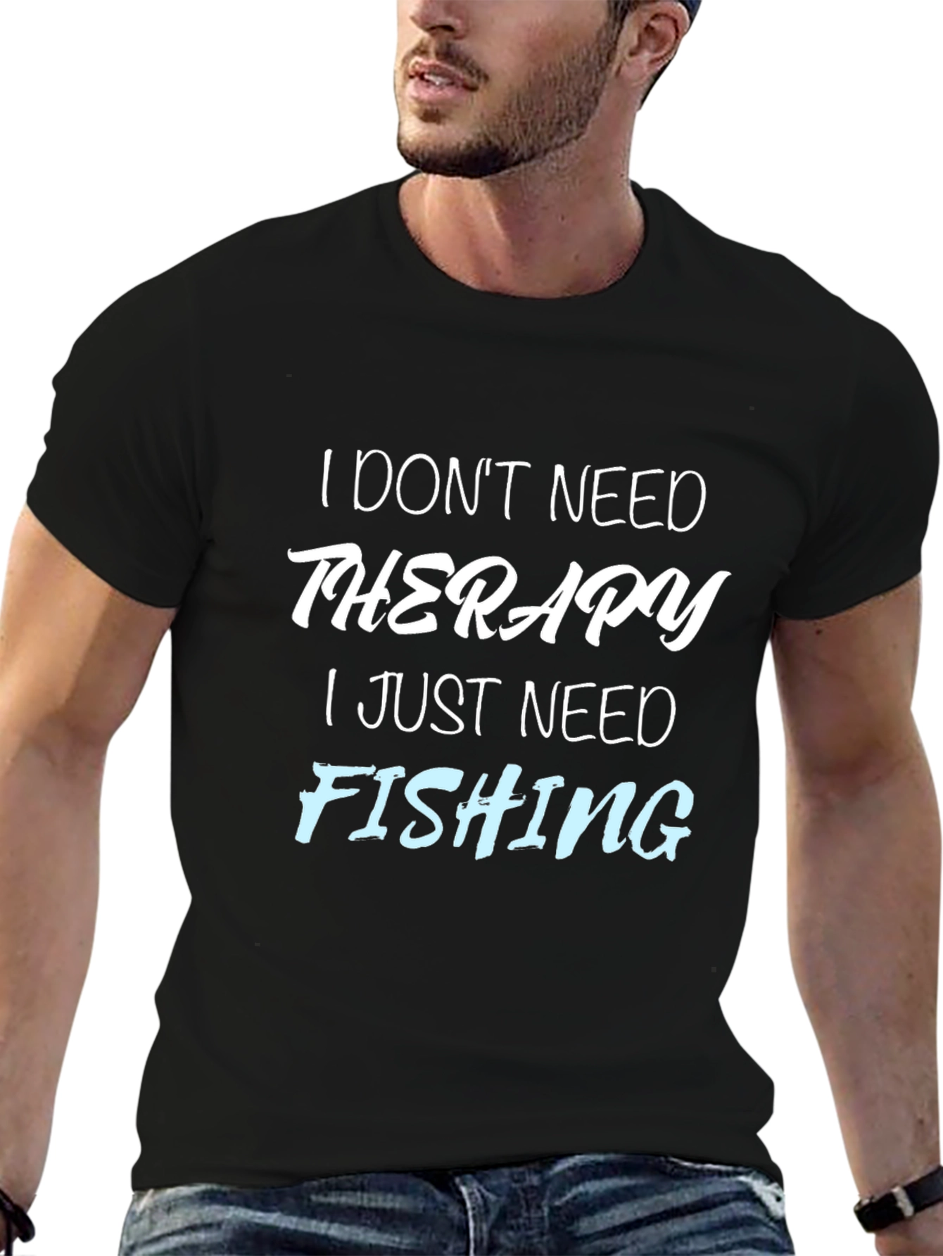 Funny Fishing Therapy T-Shirt