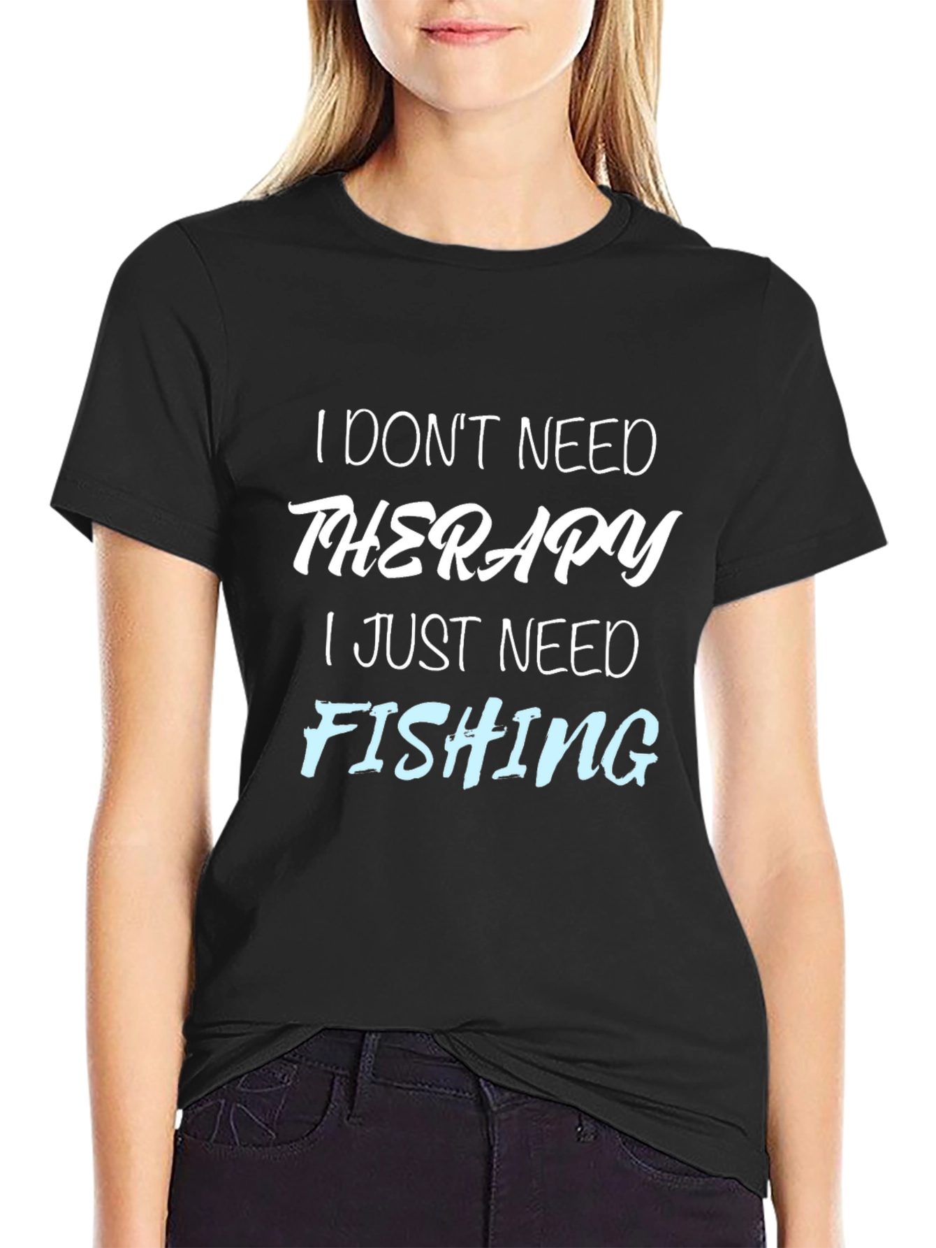 Funny Fishing Therapy T-Shirt