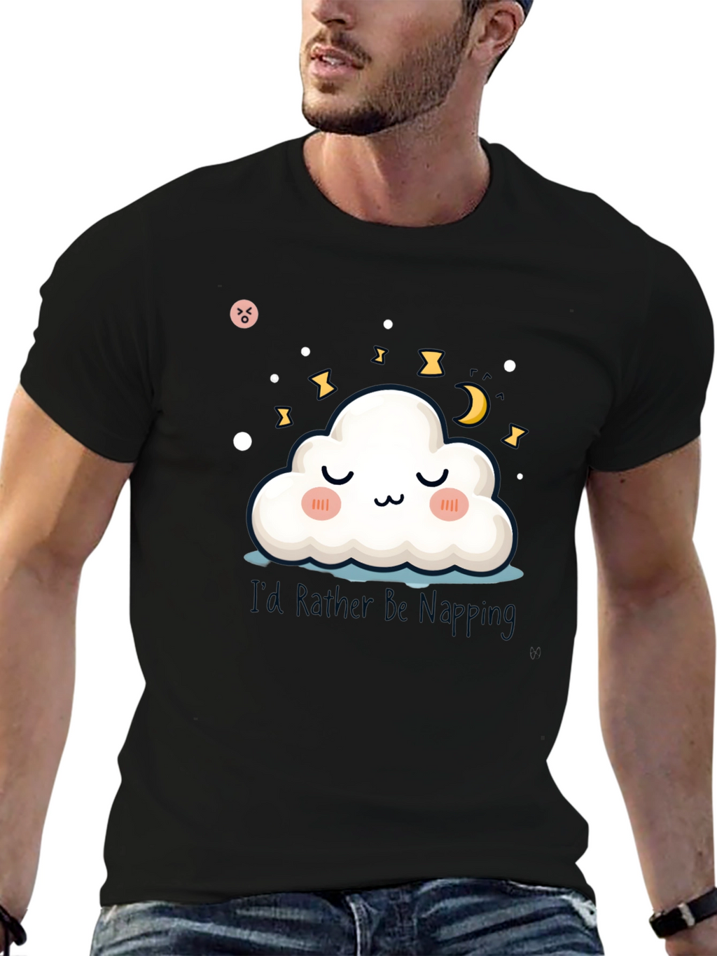 Cute Cloud Napping T-Shirt - Dreamy & Comfy