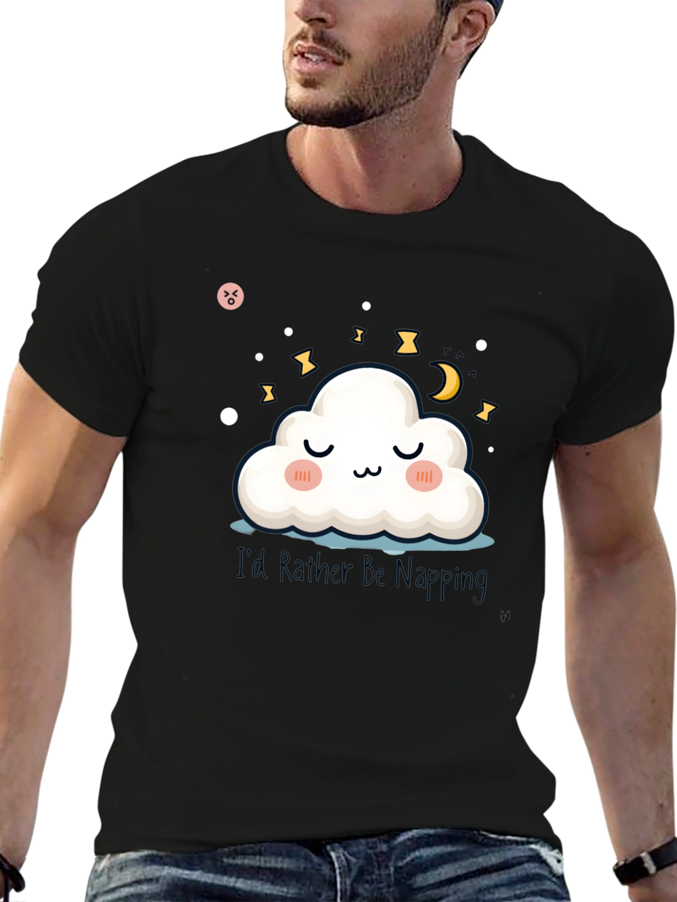 Cute Cloud Napping T-Shirt - Dreamy & Comfy