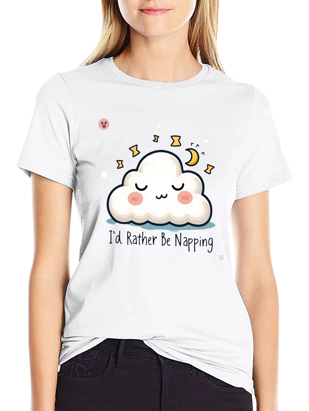 Cute Cloud Napping T-Shirt - Dreamy & Comfy