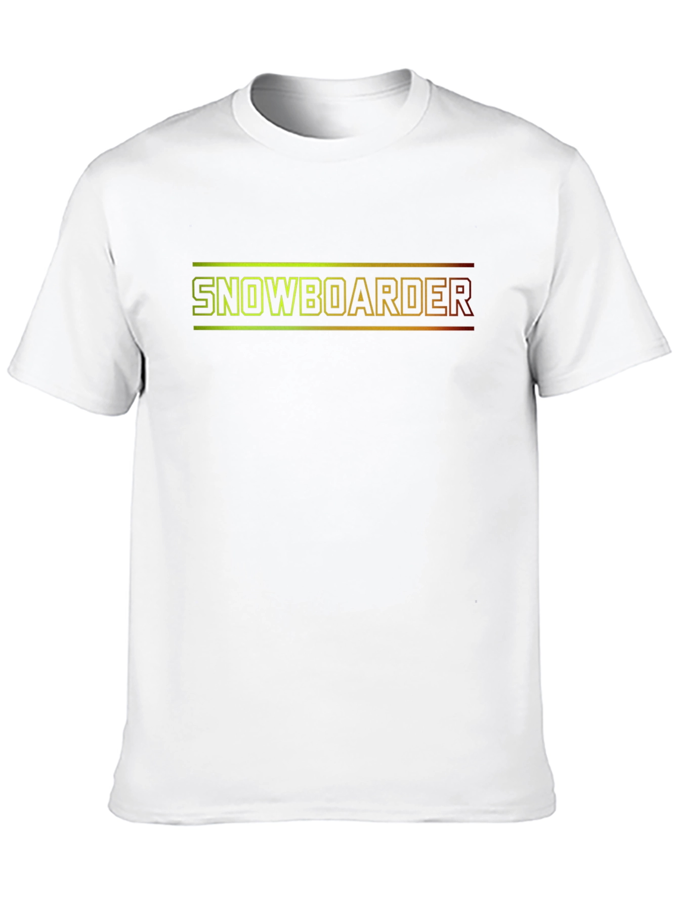 Snowboarder Graphic Tee - Black Cotton Blend