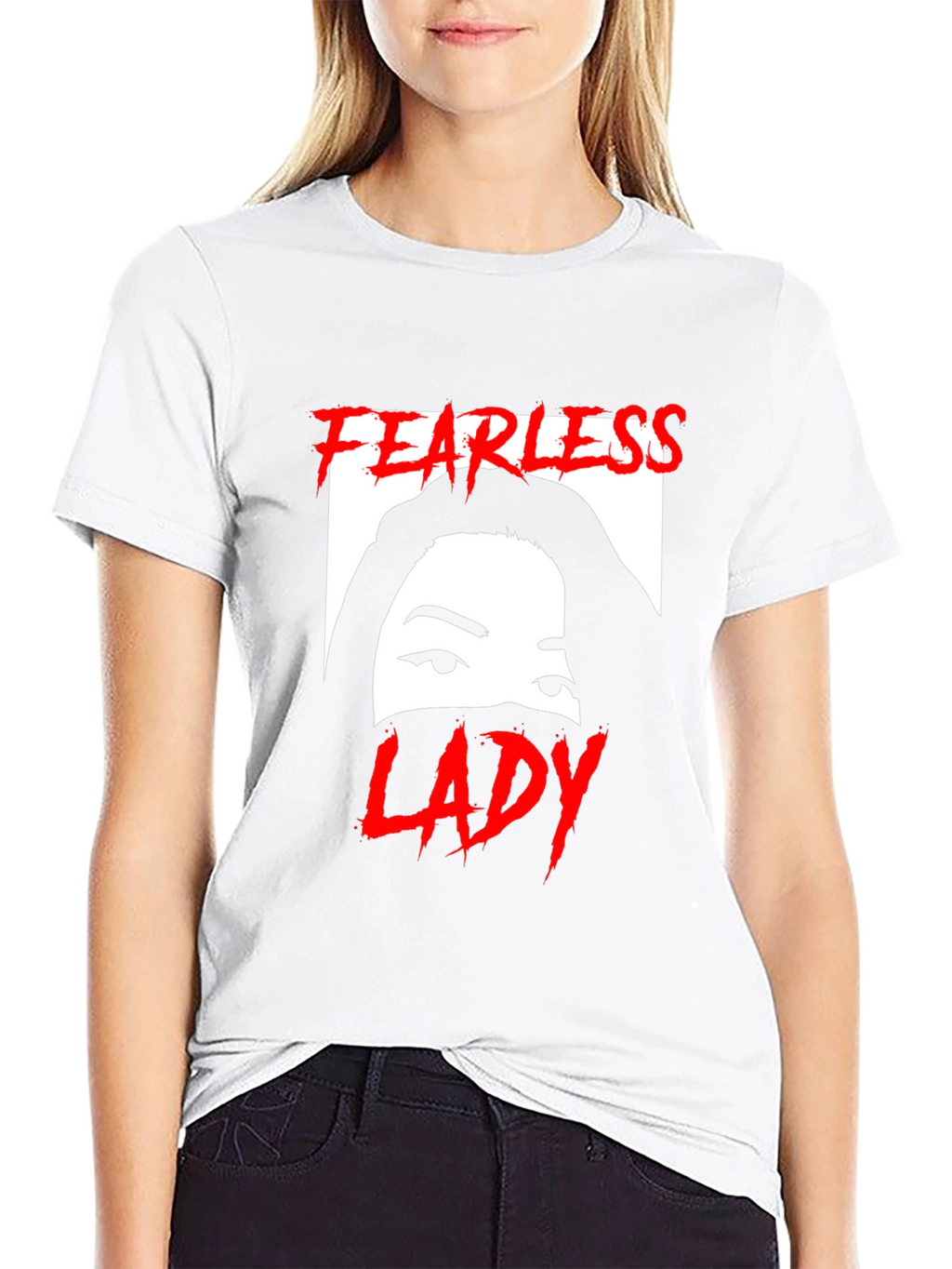 Fearless Lady Graphic T-Shirt - Unisex Black Tee