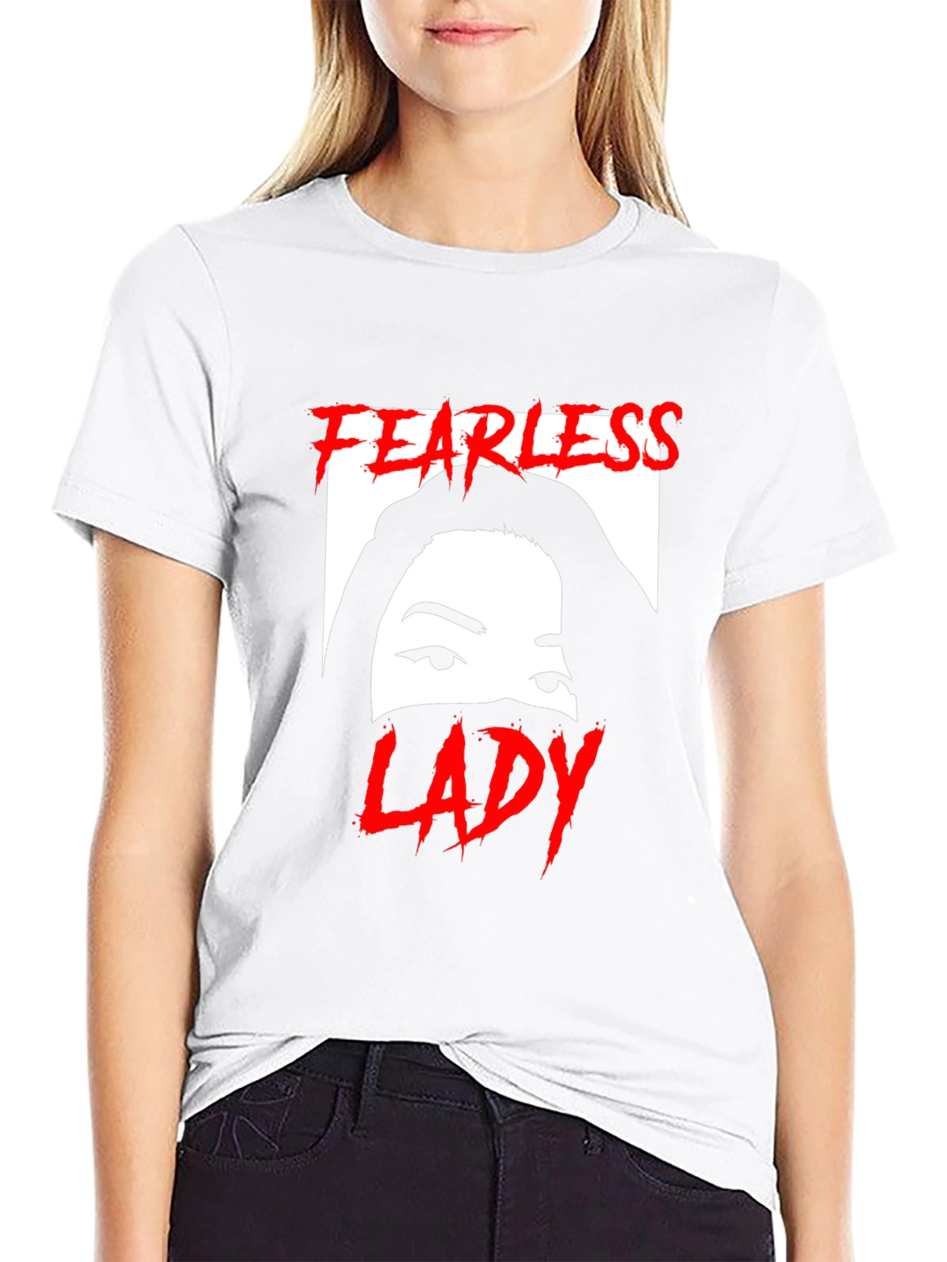 Fearless Lady Graphic T-Shirt - Unisex Black Tee