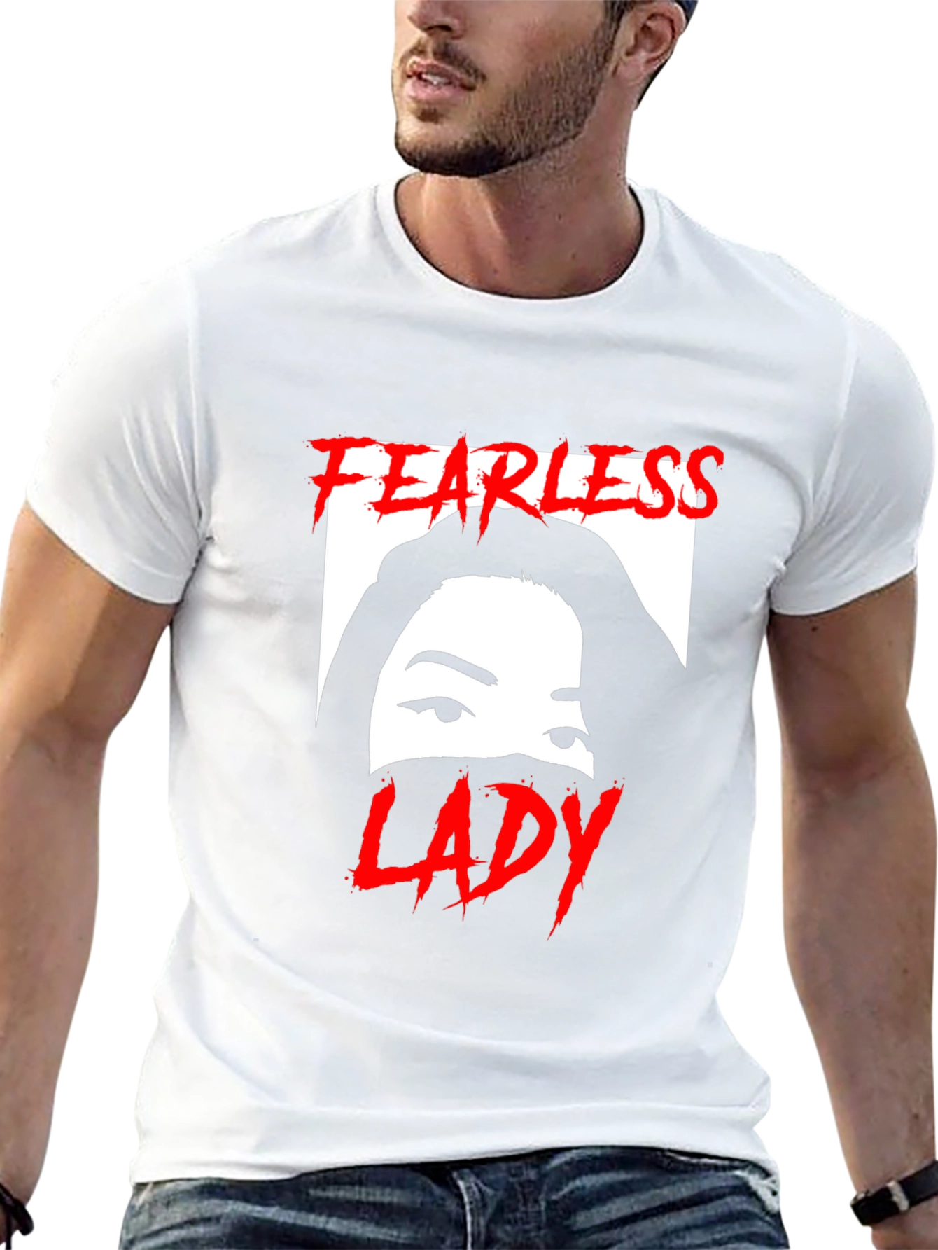 Fearless Lady Graphic T-Shirt - Unisex Black Tee