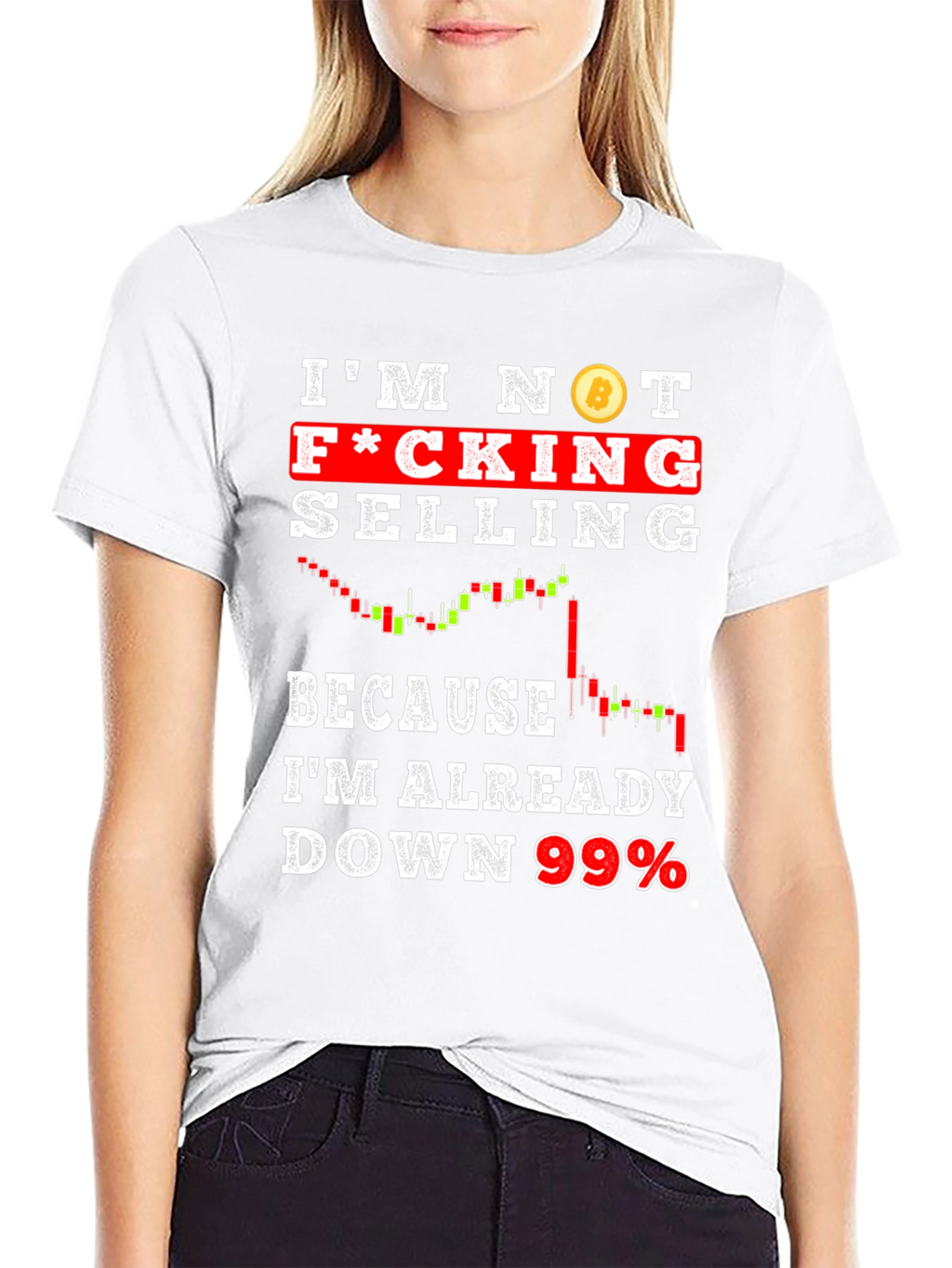 Bitcoin Investment Humor T-Shirt - Down 99%
