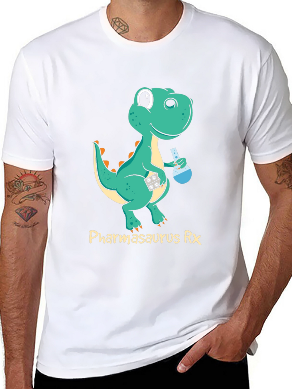 Pharmasaurus Rex Graphic T-Shirt