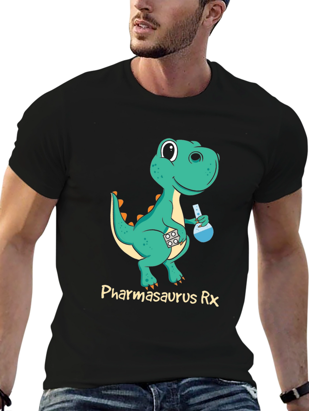 Pharmasaurus Rex Graphic T-Shirt