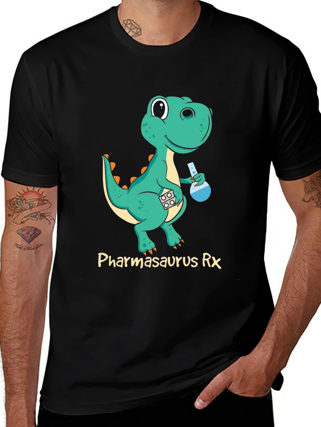 Pharmasaurus Rex Graphic T-Shirt