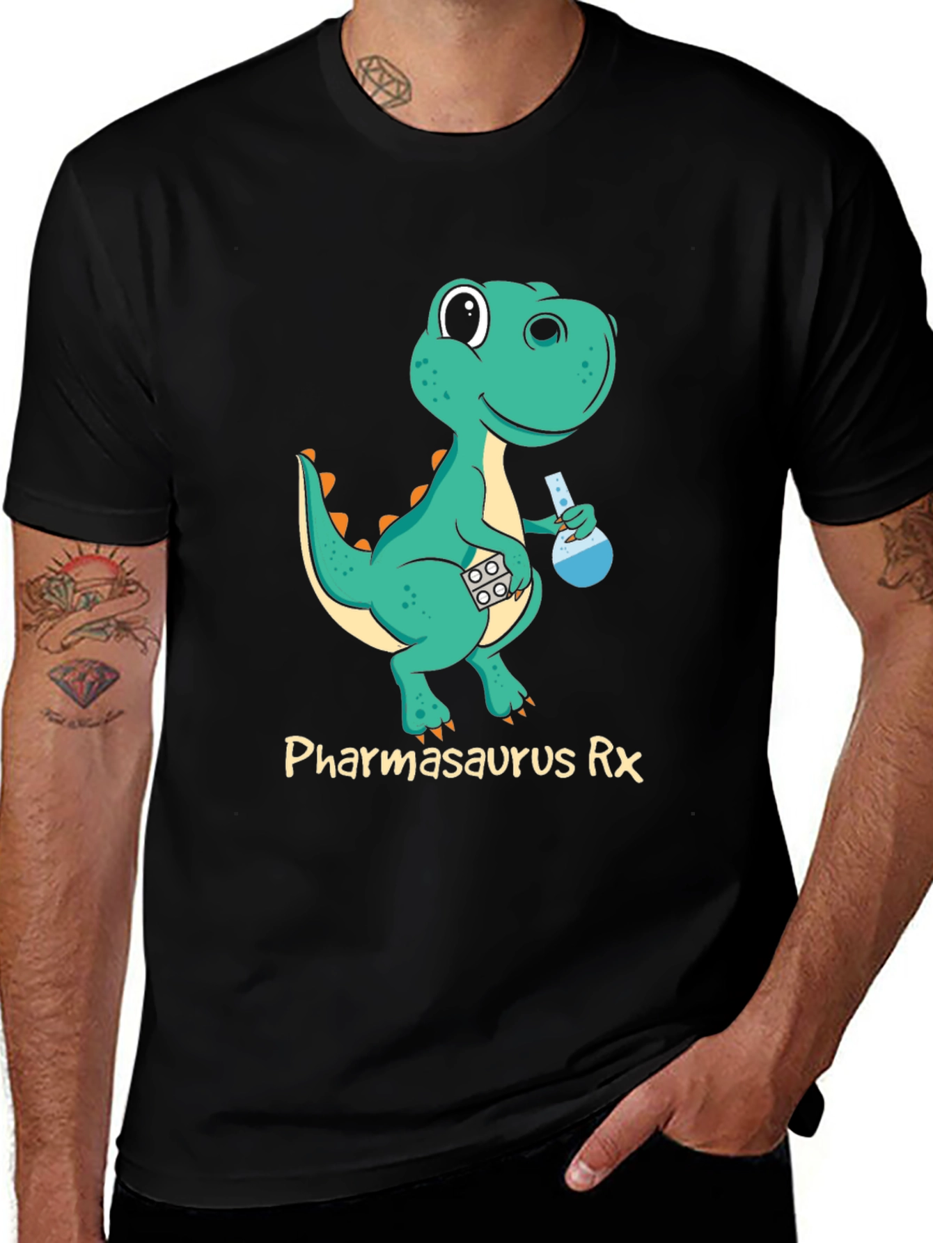 Pharmasaurus Rex Graphic T-Shirt