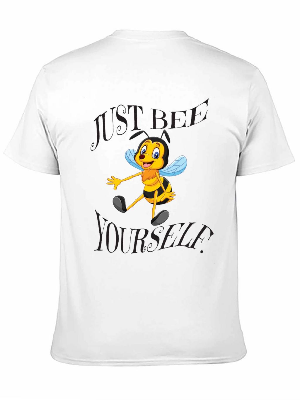 Just Bee Yourself T-Shirt - Black Cotton Blend