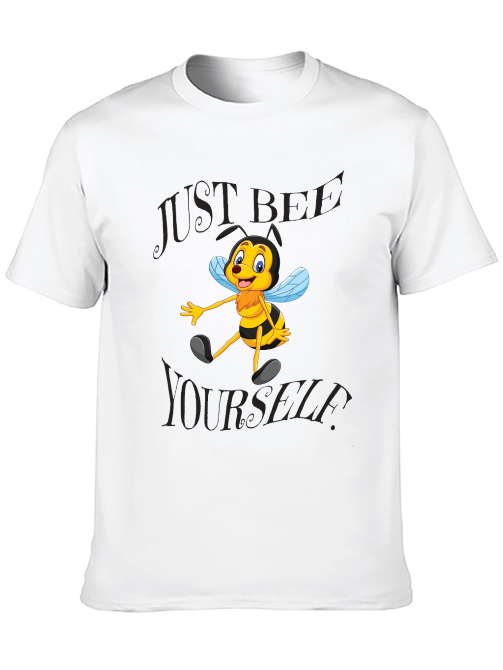 Just Bee Yourself T-Shirt - Black Cotton Blend