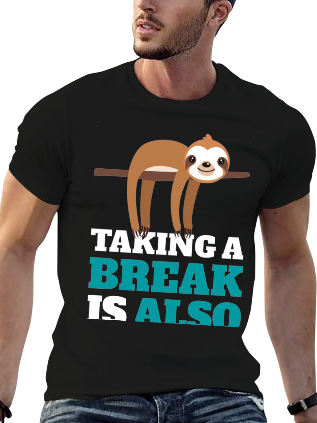 Sloth Taking a Break Graphic Tee