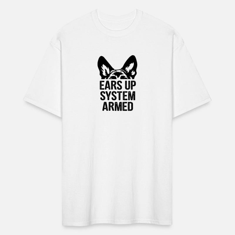 Ears Up System Armed German Shepherd