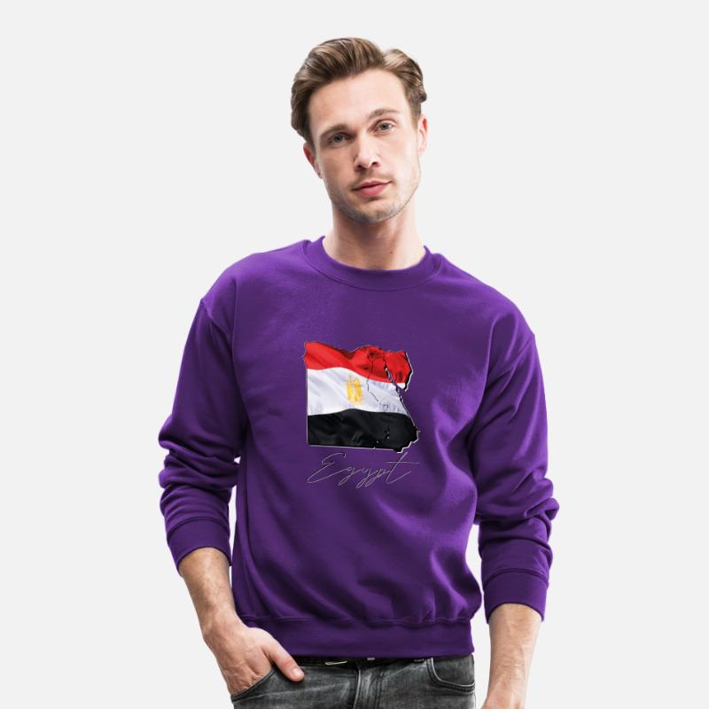 Egypt Flag in Egypt Map EN