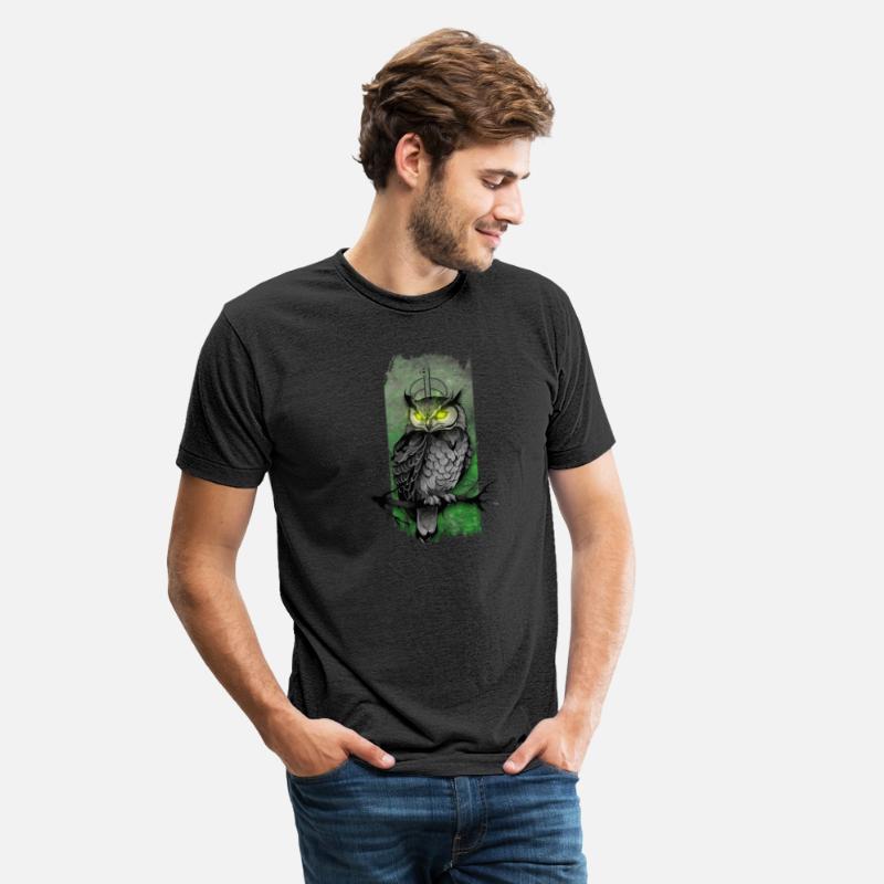 Enchanting Nocturne: Owl's Emerald Gaze
