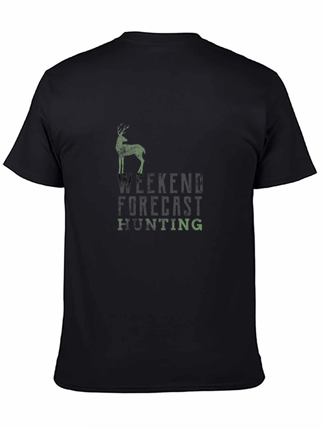 Weekend Forecast Hunting Black T-Shirt