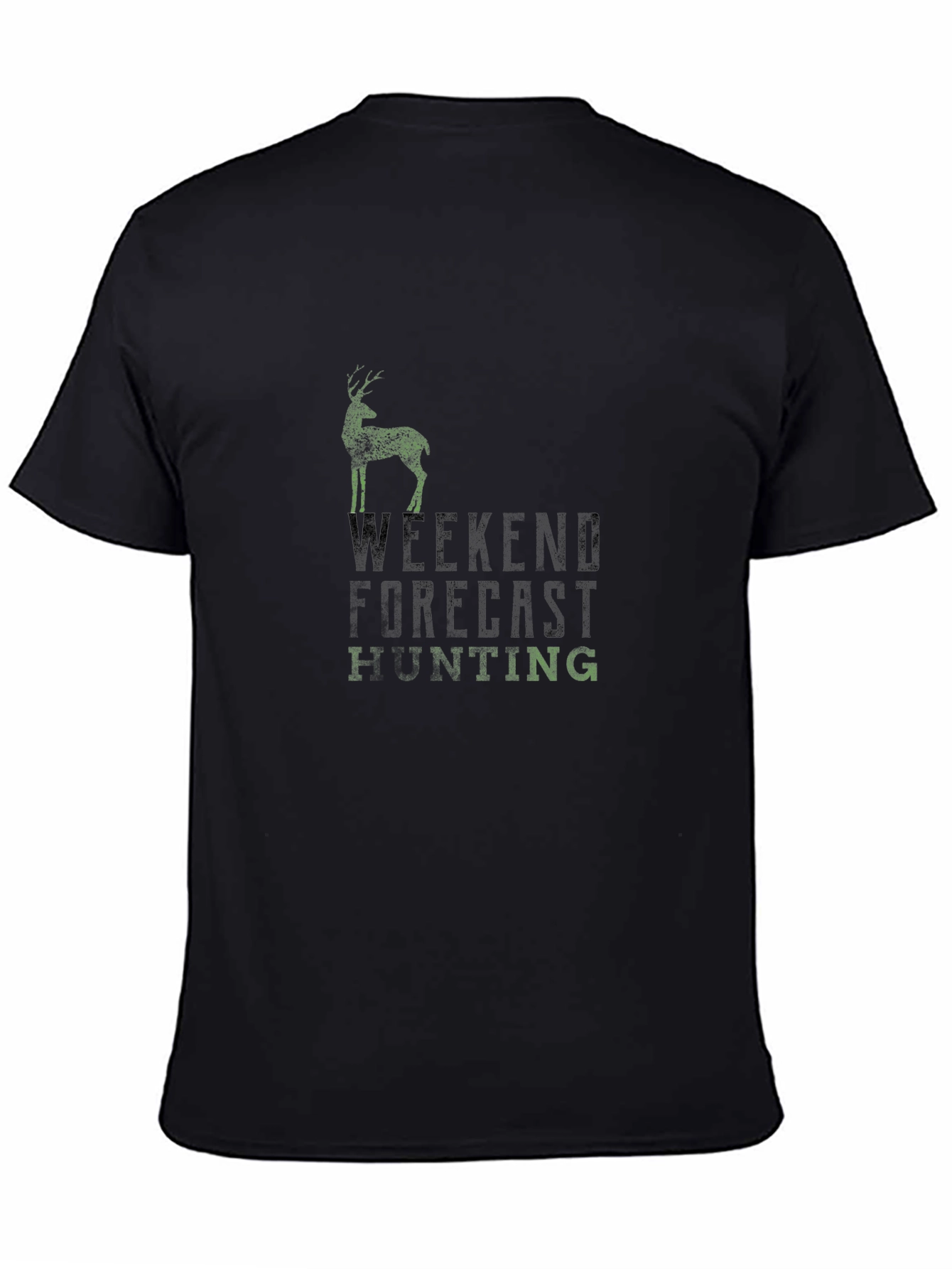 Weekend Forecast Hunting Black T-Shirt