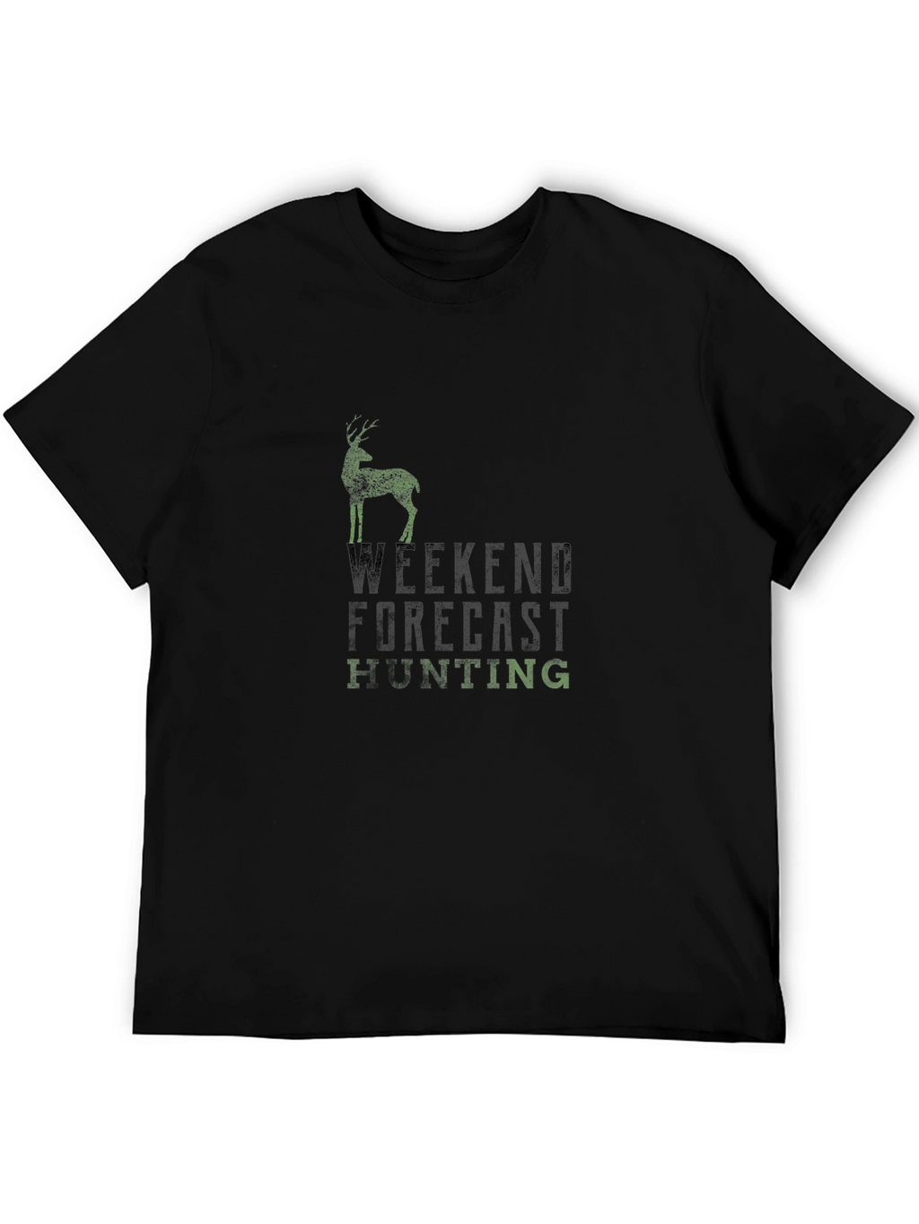 Weekend Forecast Hunting Black T-Shirt