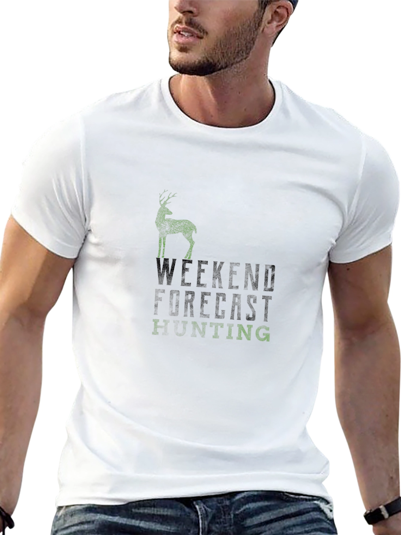 Weekend Forecast Hunting Black T-Shirt