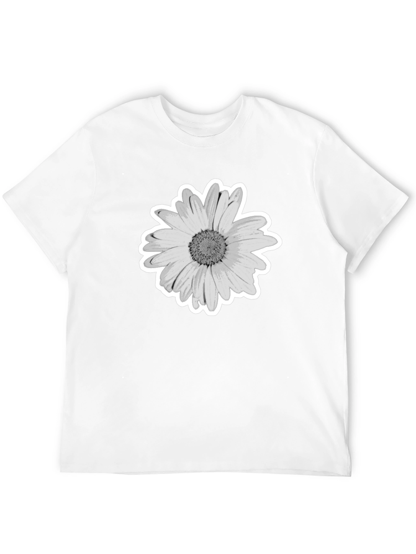 Daisy Graphic Print Black T-Shirt