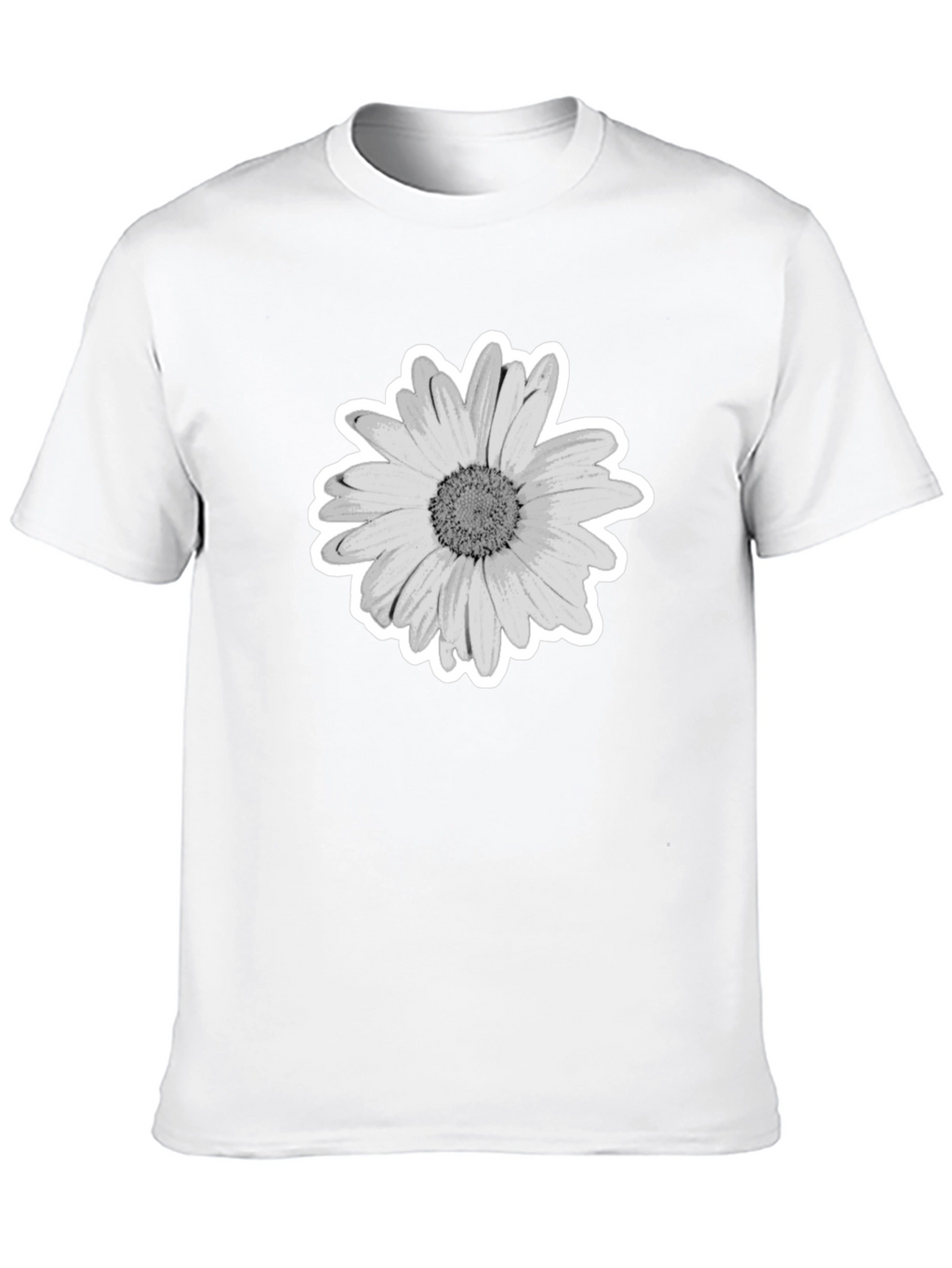 Daisy Graphic Print Black T-Shirt