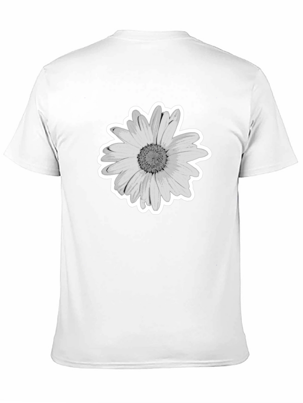 Daisy Graphic Print Black T-Shirt